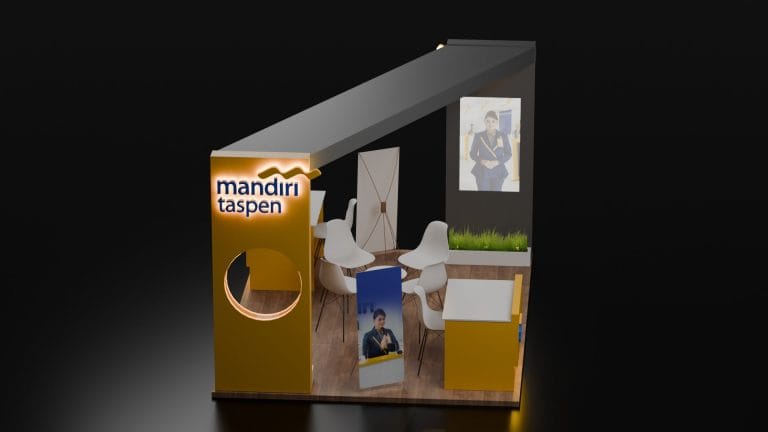 booth mandiri taspen view